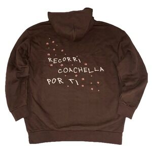 Ivan Cornejo Hoodie XXL Brown Astronaut Coachella'25 Exclusive NEW *flaw